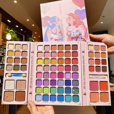 80色眼影盘珠光哑光高光