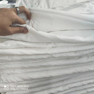 9成新二手床单纯棉/涤棉加密酒店宾馆公寓民宿白美容床单按摩床单