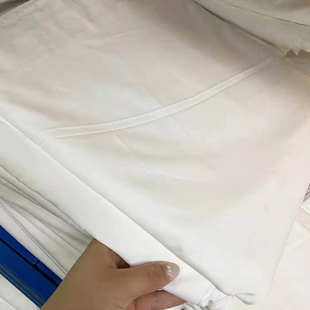 二手8成新床单酒店公寓民宿纯棉/涤棉纯白条纹贡缎提花床单