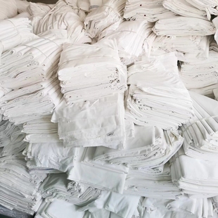 二手被套酒店宾馆公寓纯棉涤棉被套酒店布草被罩全棉提花缎条被套