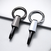 简约创意腰挂式 商务锁匙挂件男女个性 防丢钥匙圈 男士 汽车钥匙扣