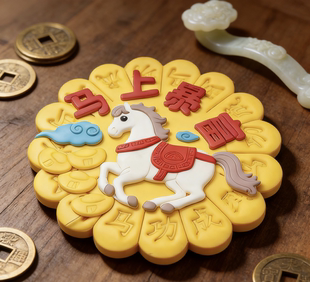 2026马年醒狮馒头模具新年快乐马上暴富花样面食年年有鱼烘焙工具