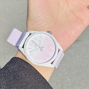 fila斐乐手表女生初高中学生情侣表石英硅胶果冻表男士 6485 正品
