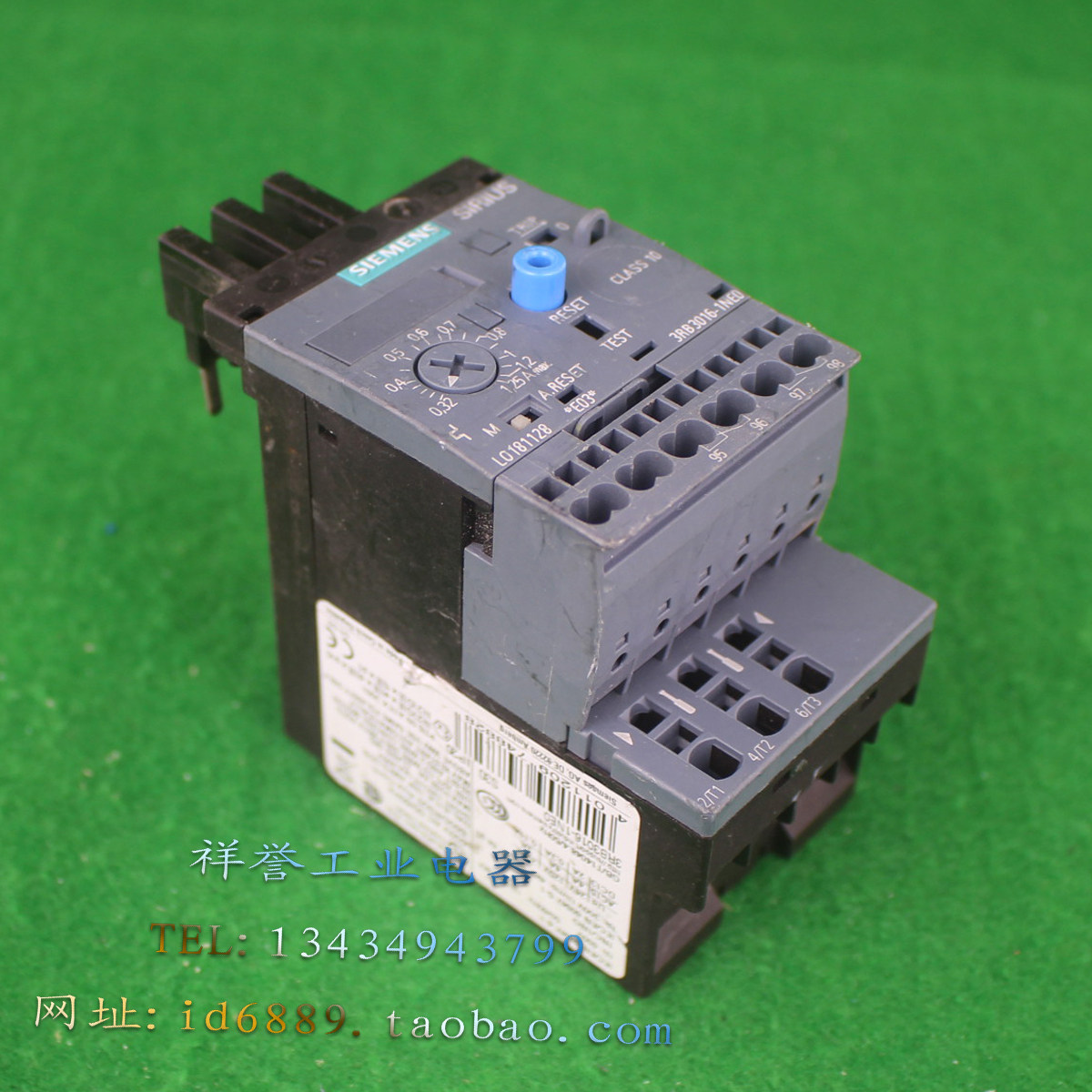 德国 进口 SIEMENS 3RB3016-1NE0 过载热继电器 0.32-1.25A