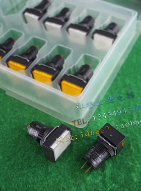 日本 M16-JY 指示灯 M16-JPW 长方形 M16-0 Ф16孔径 橙色 白色