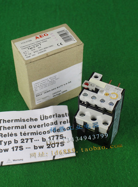 原装  AEG  B27T  5.6-8A  热继电器  B17V/S  B27S/T  856-00