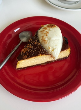 Tuxton红色系列家用陶瓷釉下彩平底餐盘 早餐盘甜品水果沙拉盘