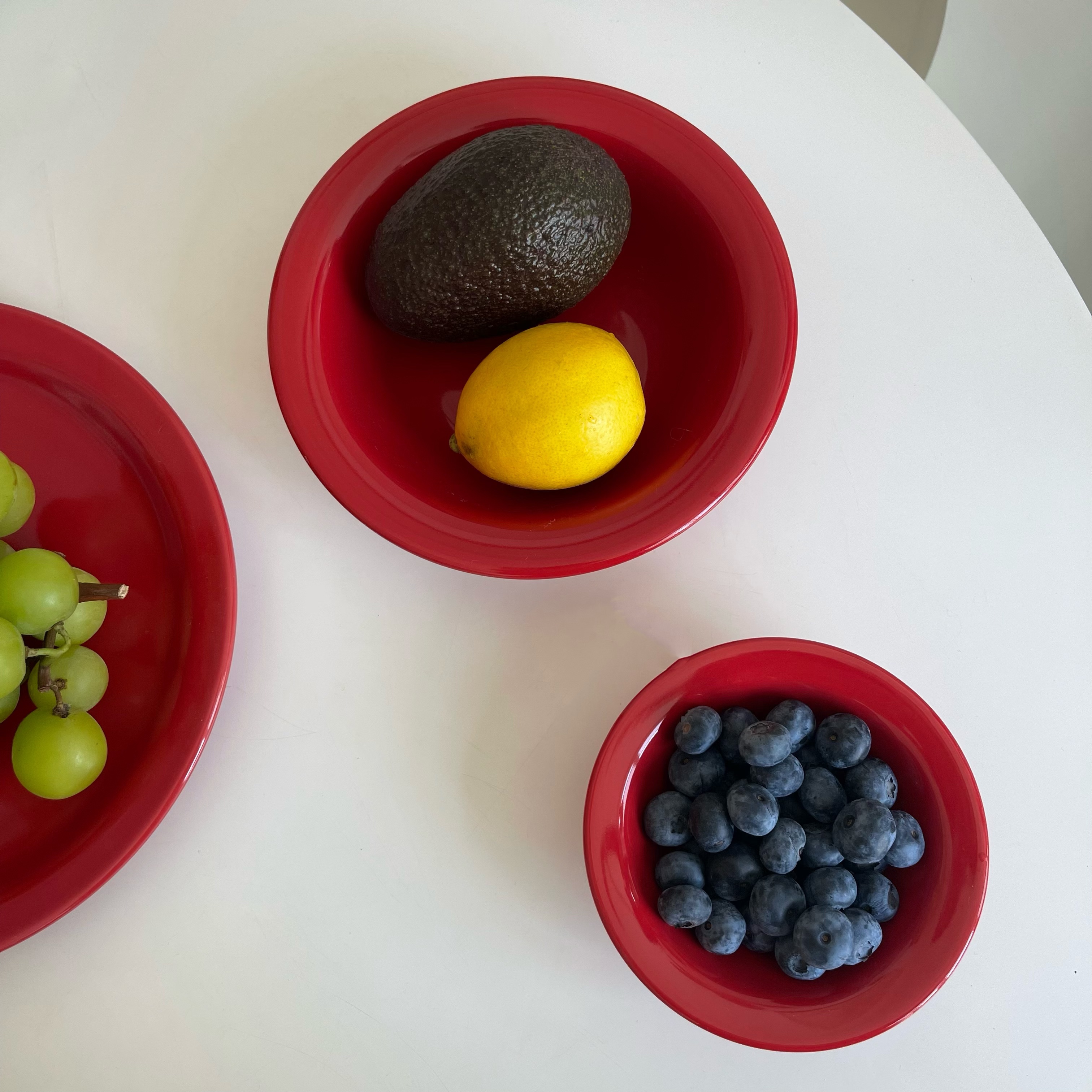 Tuxton红色系列餐具家用陶瓷釉下彩早餐碗麦片水果蘸料碗