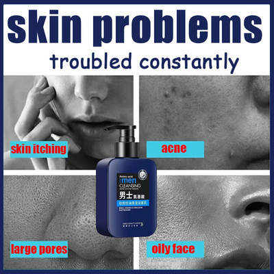 男士洗面奶 Acne Blackhead Remove Men Acne Face Wash Cleanser