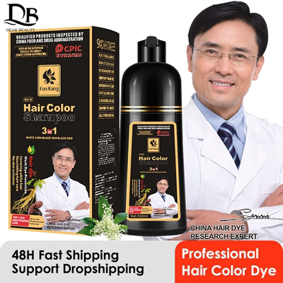 500ml Permanent Hair Shampoo Organic Natural Fast Hair Dye