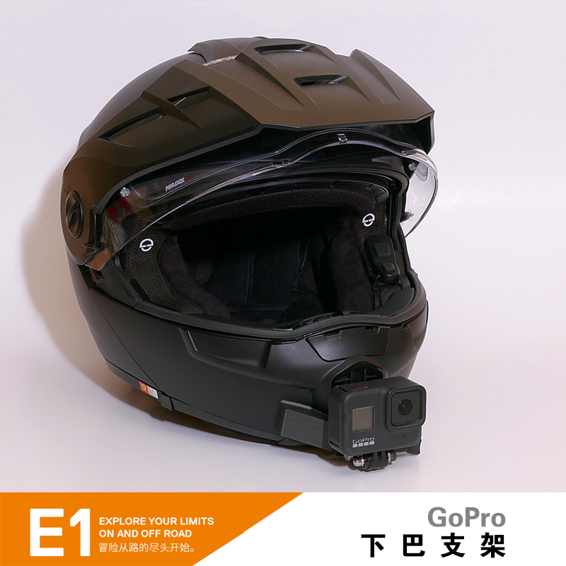 Nolan头盔N60/N86/N87/N91_Evo gopro专用下巴支架反斜面 摩托车/装备/配件 头盔饰配 原图主图
