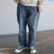 REALM 25AW 蓝水洗直筒牛仔裤 YONDER 14oz绳染复古微锥版 型男