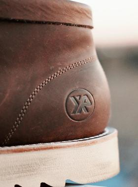 Yonder Realm X Bless Shoe 联名疯马牛皮工装靴固特异工艺袋鼠鞋