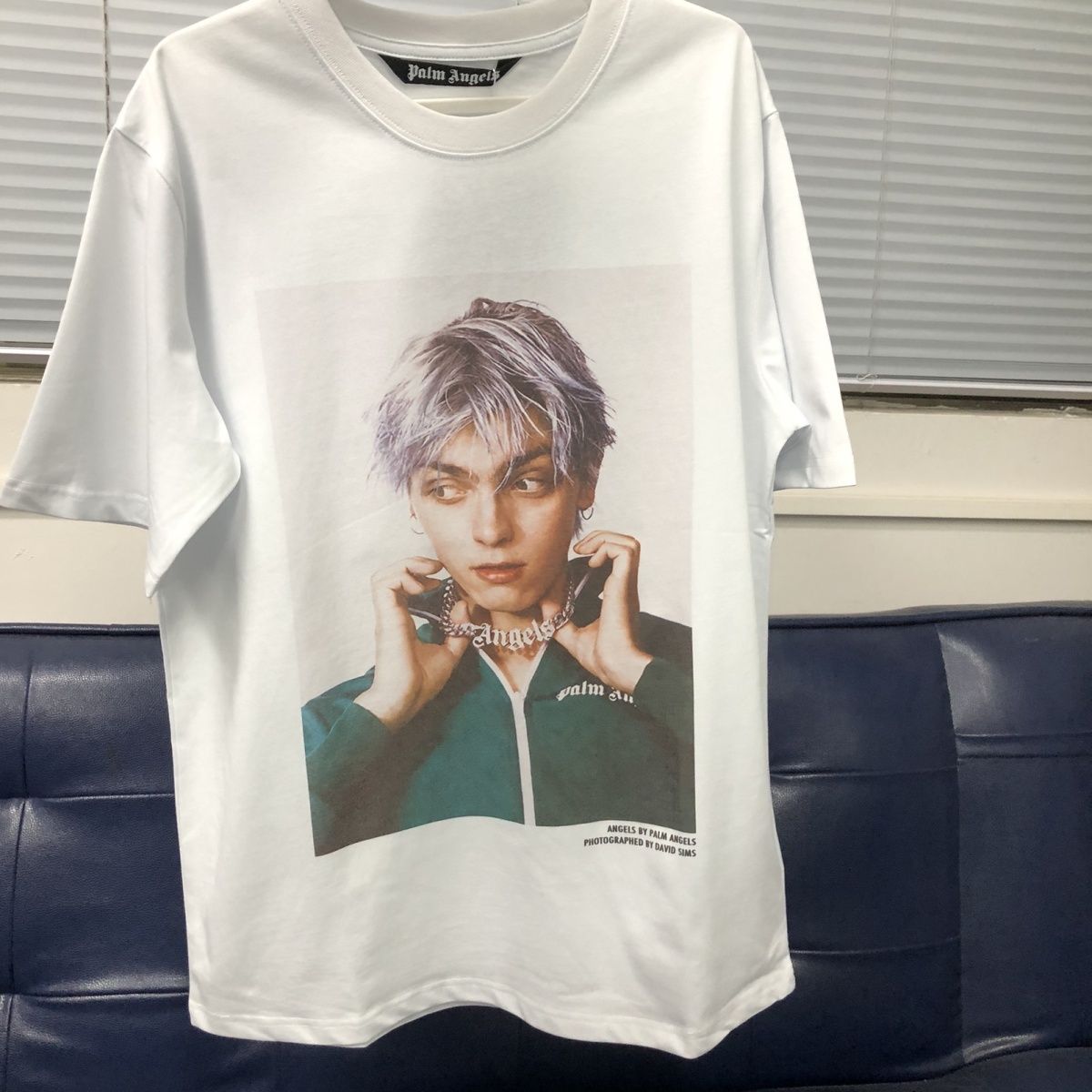 Palm 纯棉Angels 棕榈天使联名款人像印花宽松短袖圆领T恤男女款