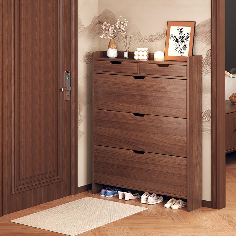 简约超薄小窄防尘收纳翻斗鞋柜