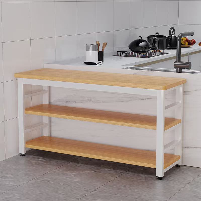 厨房多功能置物架落地切菜桌子工作台多层微波炉锅具收纳架窄橱柜