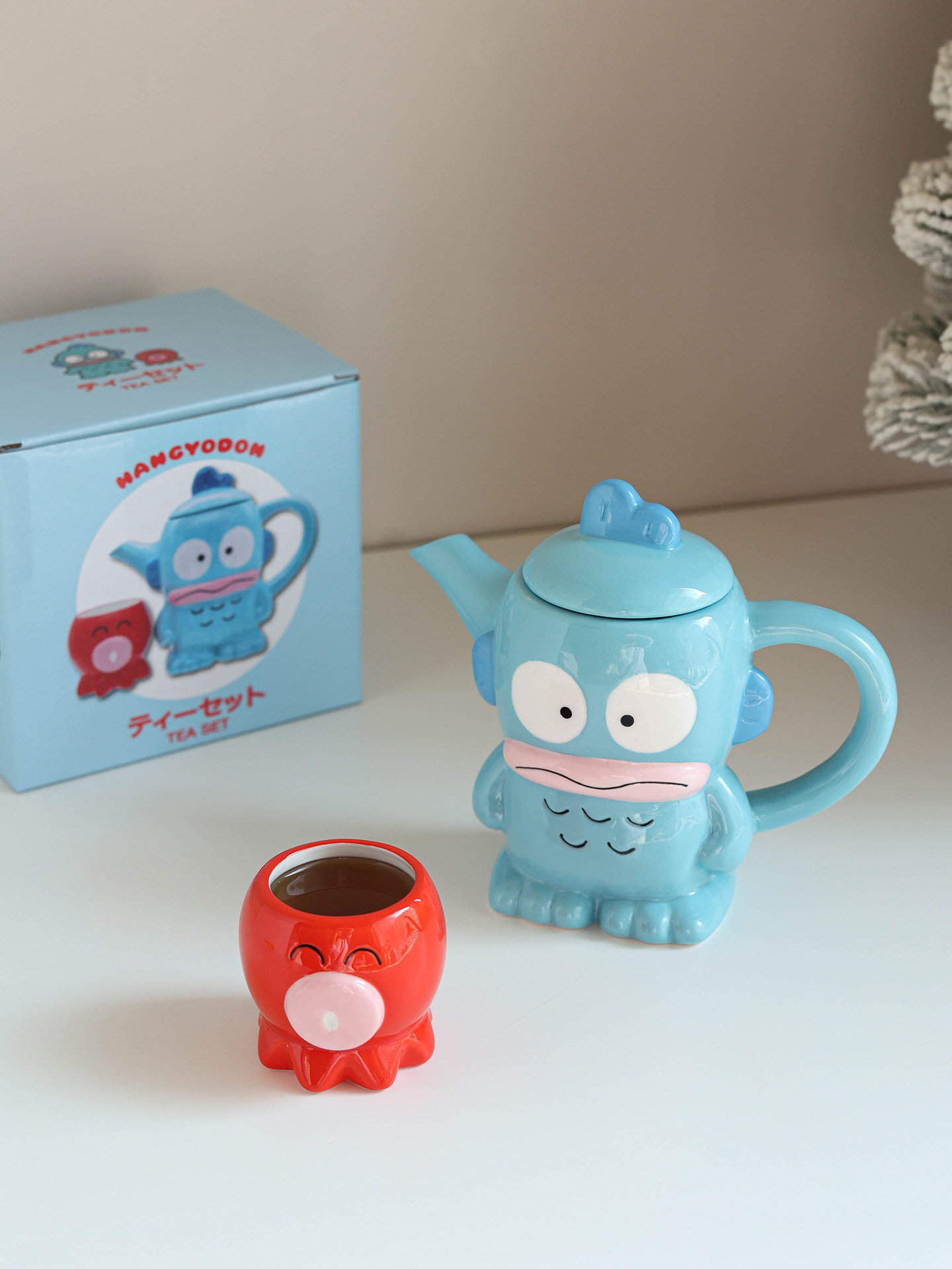 礼盒装现货三丽鸥小丑鱼茶壶套装人鱼汉顿下午茶壶配章鱼茶杯礼物,餐饮具,茶壶,淘宝优惠券,粉丝福利购,淘宝优惠卷
