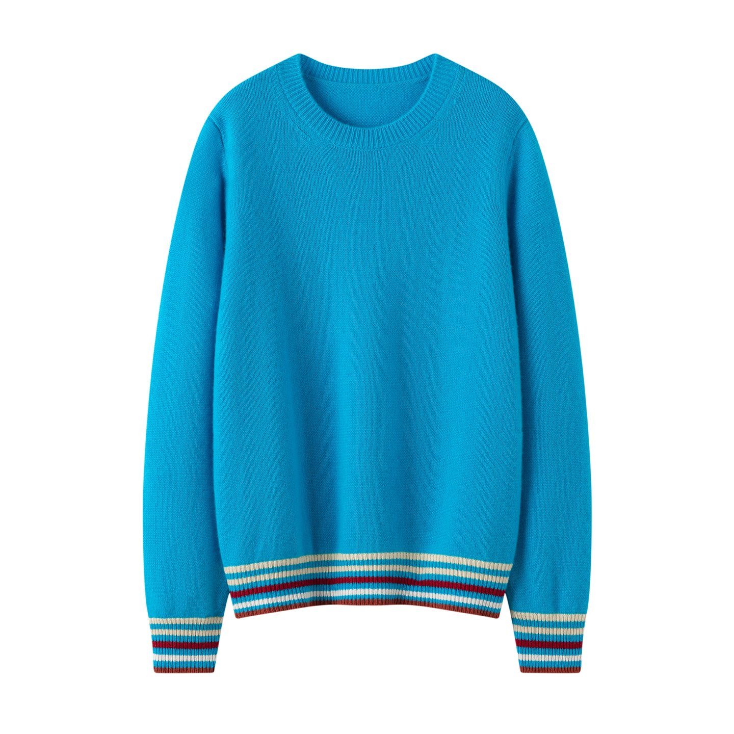 25秋冬新款圆领撞色羊绒针织衫女宽松休闲百搭套头毛衣软糯羊绒衫,女装/女士精品,羊绒衫,淘宝优惠券,粉丝福利购,淘宝优惠卷