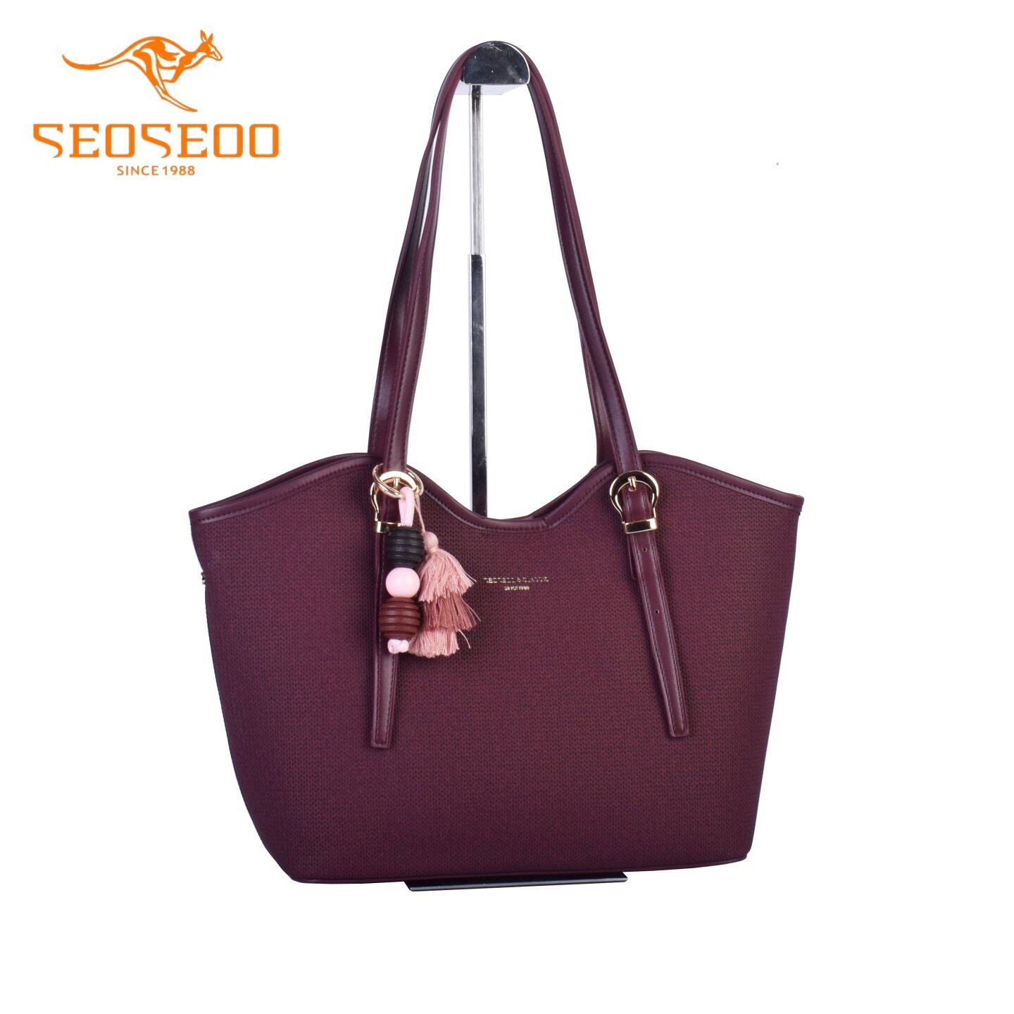 袋鼠女包2026新款红色时尚手提包水桶包斜挎包洋气喜庆单肩斜挎包