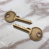 暗区突围开启主客房钥匙模型金属道具机密文件复古古铜钥匙挂件