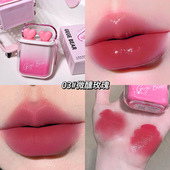 Gege bear心动水光柔雾唇釉组合 显白可爱唇泥唇釉学生党口红彩妆