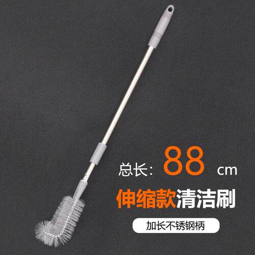 汽车加长柄伸缩弯头清洁刷子发动机轮毂钢圈胎引擎去油污清洗刷子