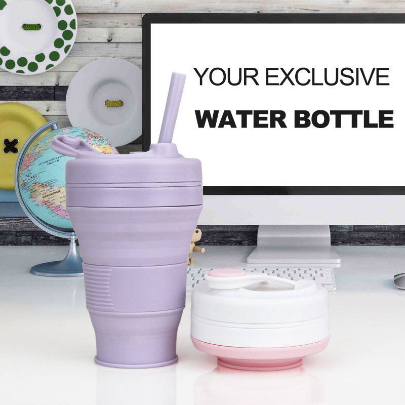 折叠水杯大容量耐高温食品级硅胶户外旅行便携伸缩杯子咖啡杯茶杯,餐饮具,随手杯,淘宝优惠券,粉丝福利购,淘宝优惠卷