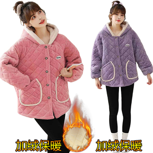 小个子罩衣短款女士外套秋冬款中年加绒夹棉大码上班穿的2025新款