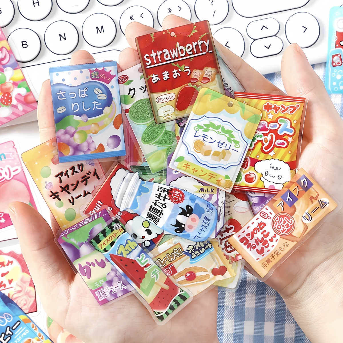 infeelme深夜零食屋PET透明手帐贴纸古早日系食物手账贴画ins风