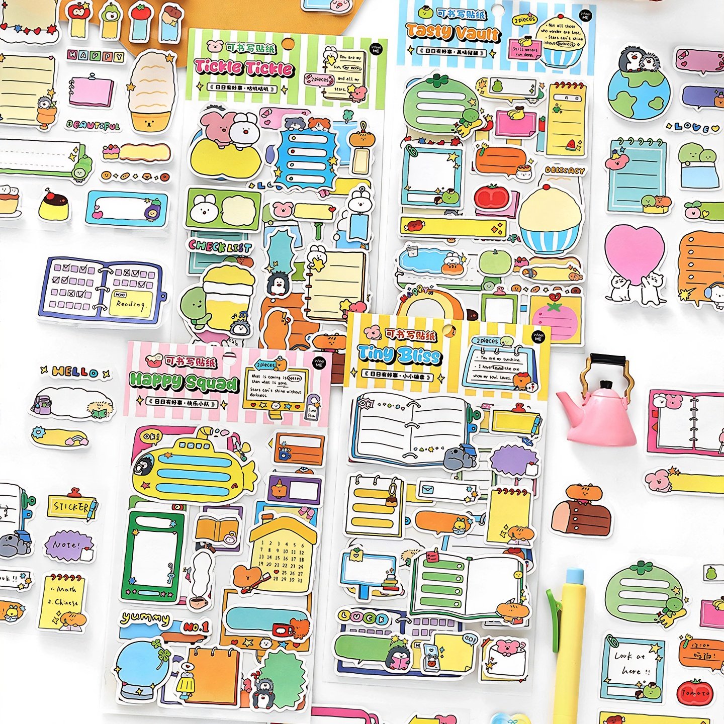 infeelme日日有好事可书写手帐贴纸可爱边框对话框标签手账贴画,文具电教/文化用品/商务用品,贴纸/立体贴纸,淘宝优惠券,粉丝福利购,淘宝优惠卷