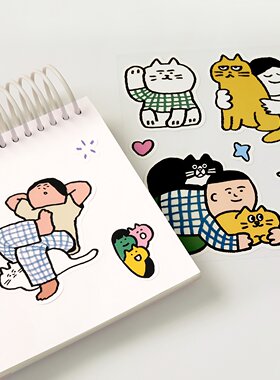 NOTE FOR MATSUGODA贴纸电脑韩国可爱猫咪diy笔记本ipad装饰贴画