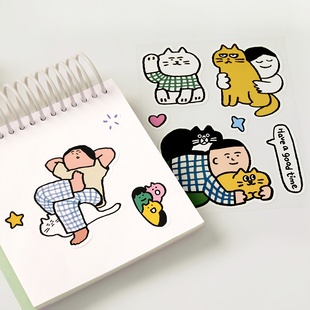 NOTE FOR MATSUGODA贴纸电脑韩国可爱猫咪diy笔记本ipad装饰贴画