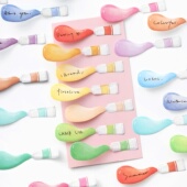 infeelme调色盘异形便利贴彩色渐变色分类标记做笔记学生用n次贴