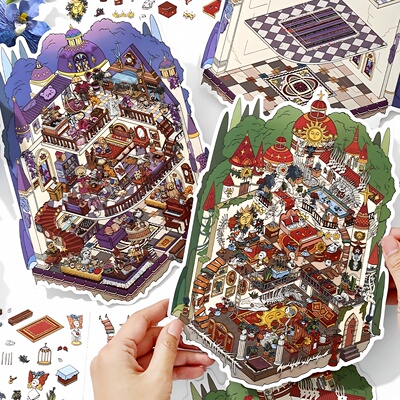 infeelme我的小屋24.0第二十四弹场景微缩城堡英菲造景贴纸大号