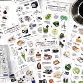 papermore日记碎片手帐贴纸可爱韩系ins手账素材复古贴画高颜值