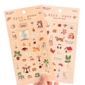 慢享生活手帐贴纸家居日常装 饰小图案食物韩系ins风日记手账贴画