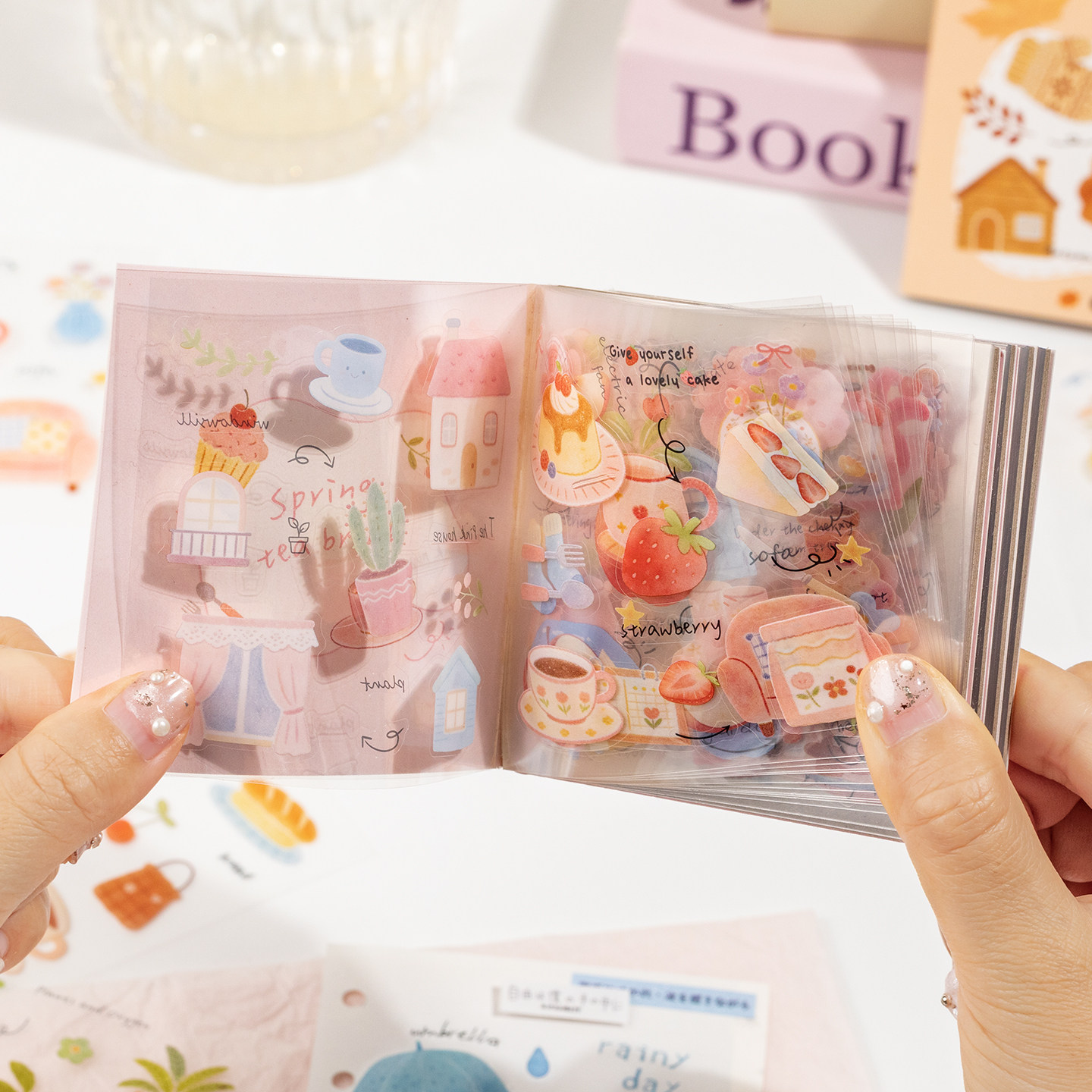 语闲四季信号pet手帐贴纸书生活家居小物件手账素材日记贴纸本ins