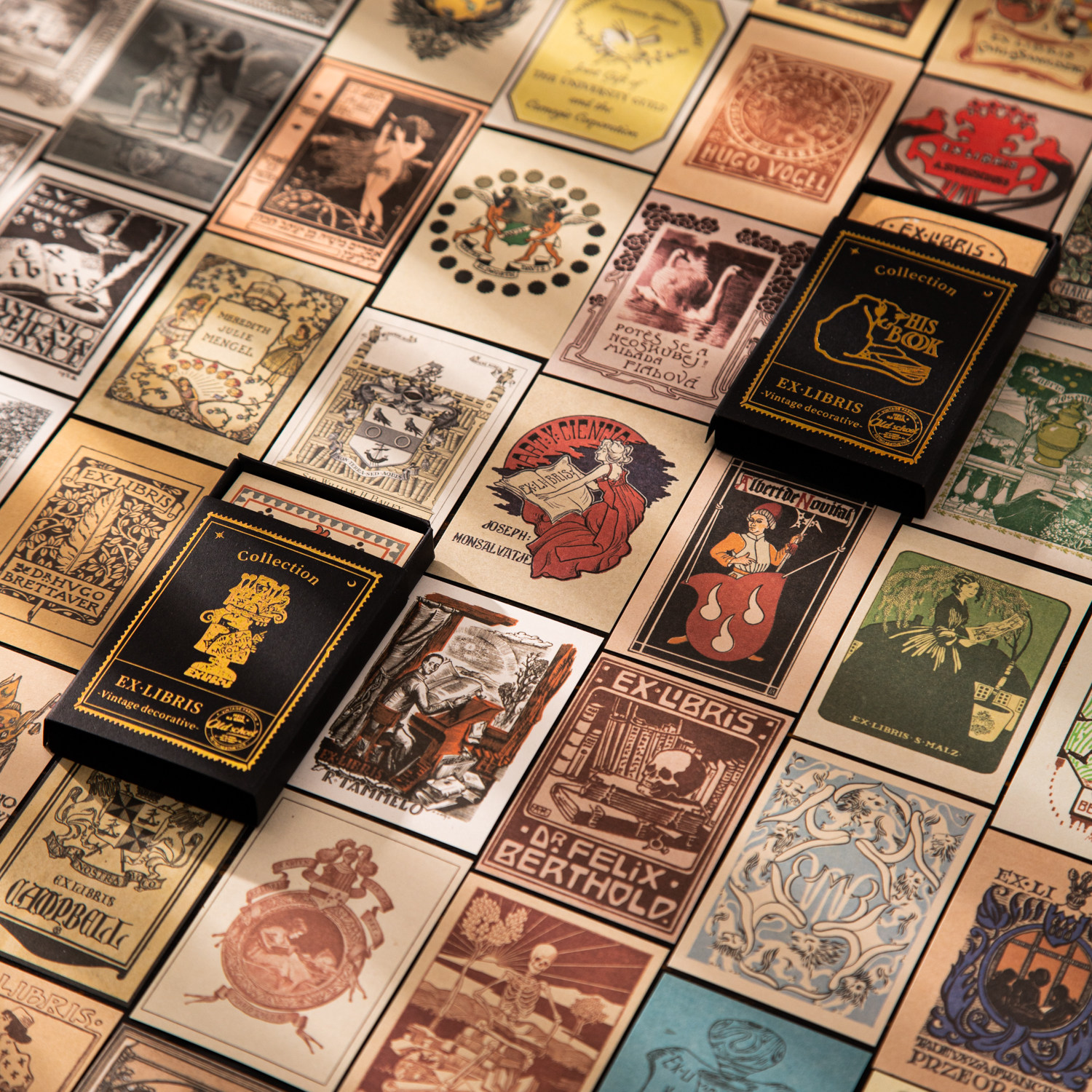 旧馆藏书票50张便签手帐素材美式复古植物手账装饰便签纸无粘性,文具电教/文化用品/商务用品,便签本/便条纸/N次贴,淘宝优惠券,粉丝福利购,淘宝优惠卷