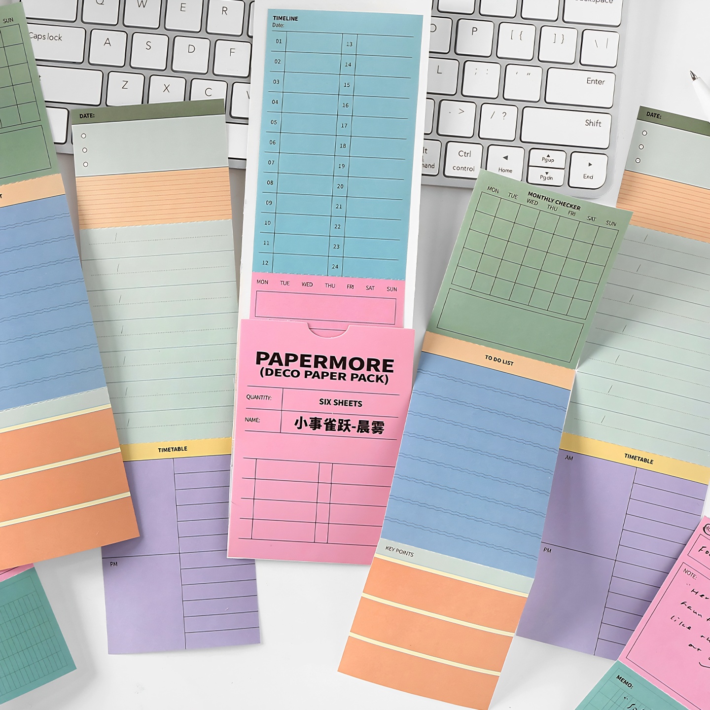 papermore小事雀跃特种纸素材包韩系杂志风手帐拼贴便签纸无粘性