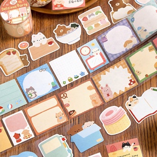 软芙芙小记可书写模切手帐胶带标签索引ins韩系手账diy装饰贴纸
