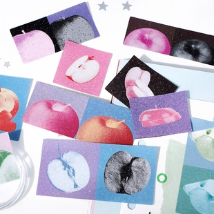 papermore生活赞歌不干胶贴纸韩系ins小苹果手帐素材装饰贴画