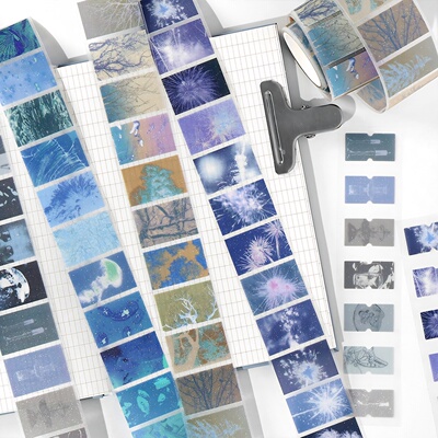 碎光拾影PET手帐胶带韩系杂志ins标签贴复古手账素材索引贴纸