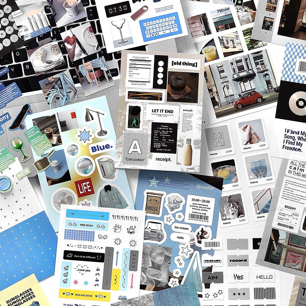 朝朝暮暮古早日系手账贴纸本