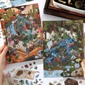 infeelme今日营业中第十五弹造景贴纸遗忘森林微缩场景贴画15.0