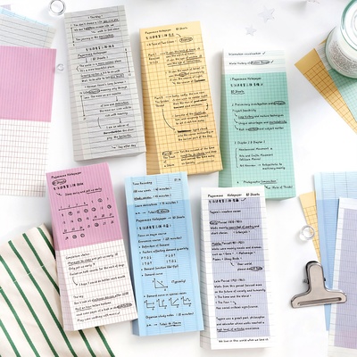 papermore生活进度便签纸本ins计划清单打卡手帐素材可撕便签文具
