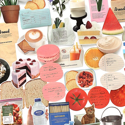 papermore好玩日常便签纸玩趣小机关素材包折叠日系复古手帐素材