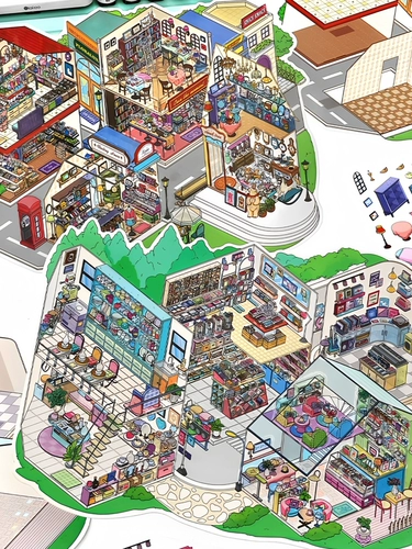 Infeelme сегодня в деле, 22-я трехмерная миниатюрная наклейка на ландшафтный дизайн моей каюты большого размера