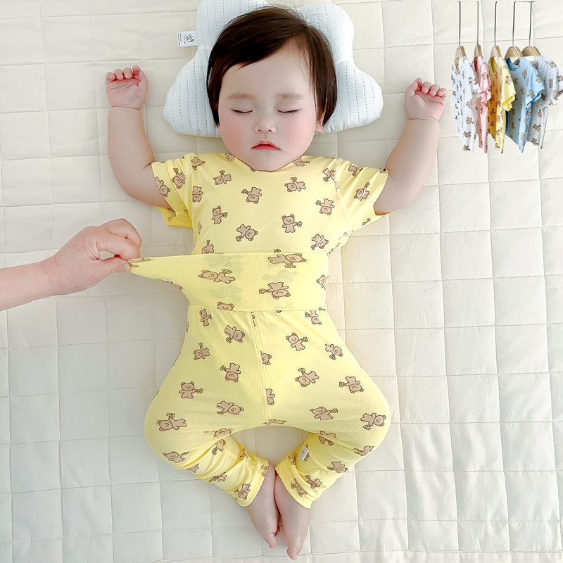 班纳之家婴儿薄款莫代尔夏季套装