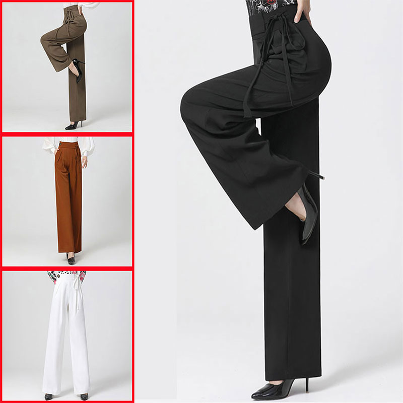 丹宝罗拉丁舞摩登舞裤女高腰显瘦