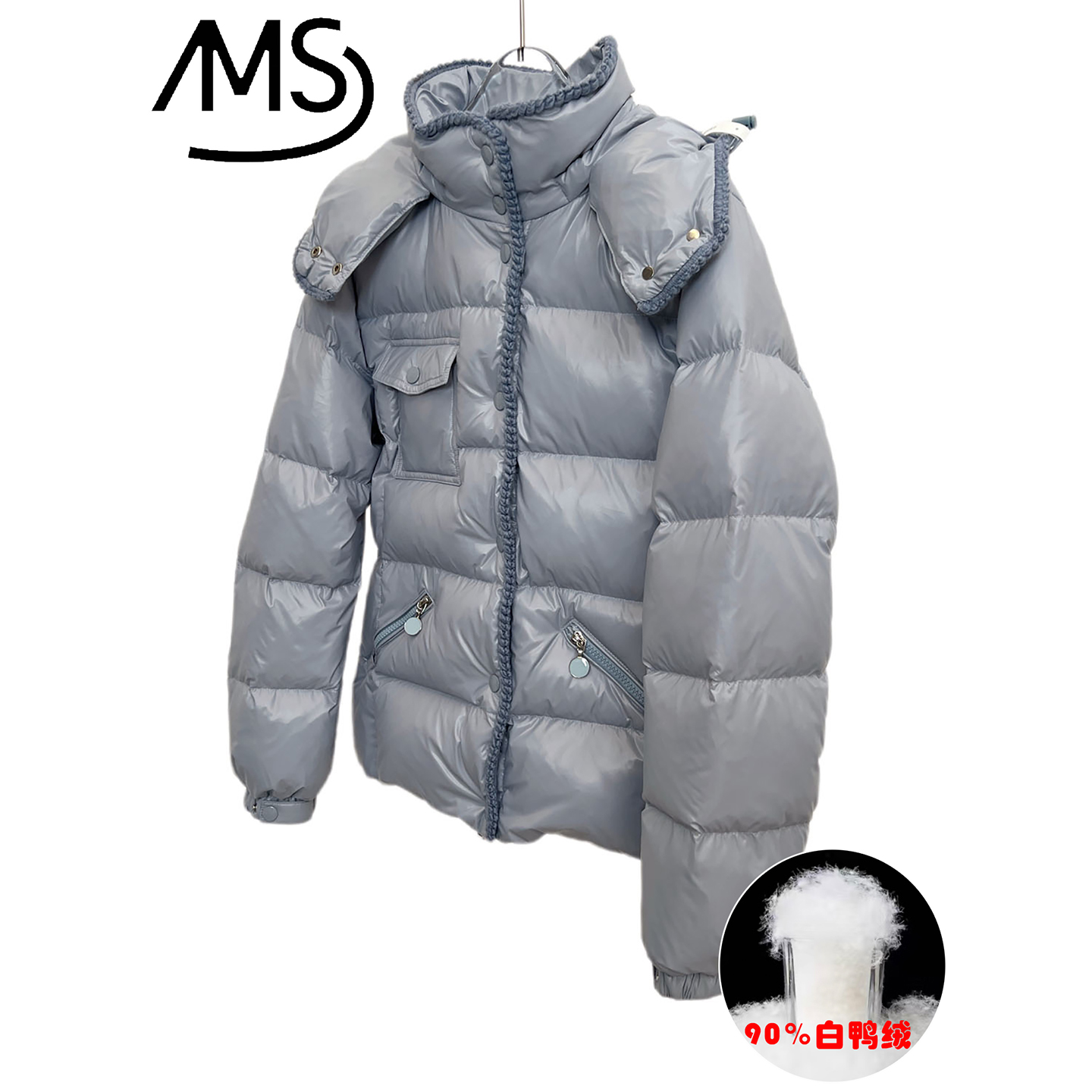 M家休闲小蛮腰羽绒服女保暖外套